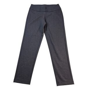 NWT Zac & Rachel PETITE PS black speckled red pull on pants comfort career